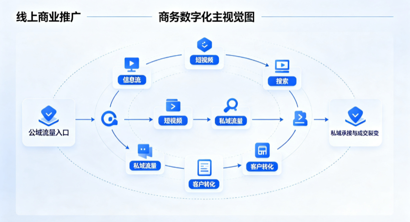 秦城区线上商业推广怎么做？全域流量闭环搭建与低成本转化实战指南